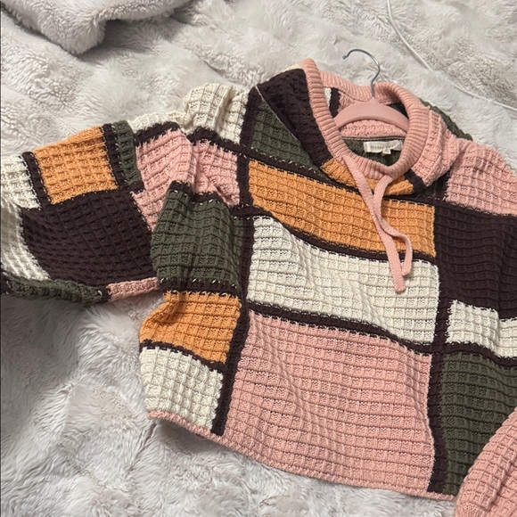 Gilded Intent Multicolor Patchwork Turtleneck Sweater - Picture 5 of 6